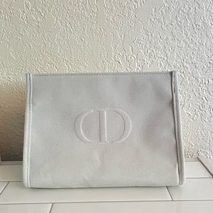 Dior Canvas Makeup Bag
